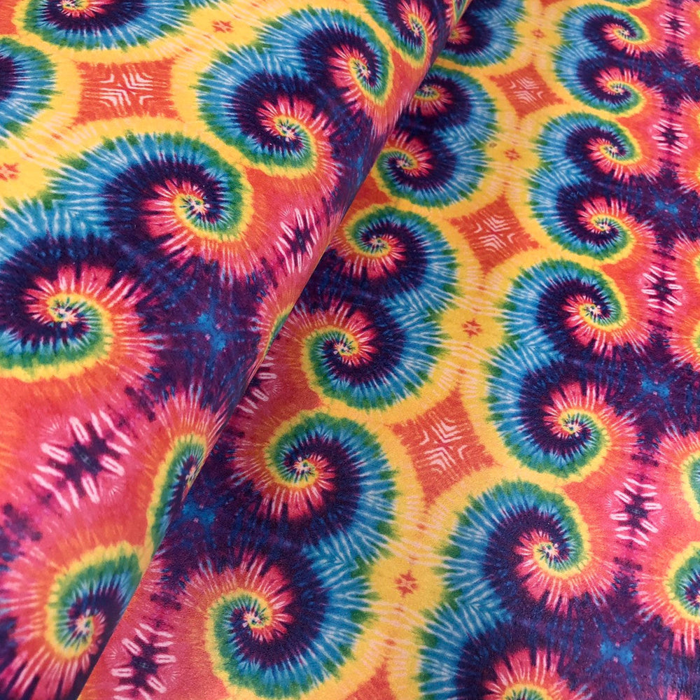 Tie-Dye Printed Leather