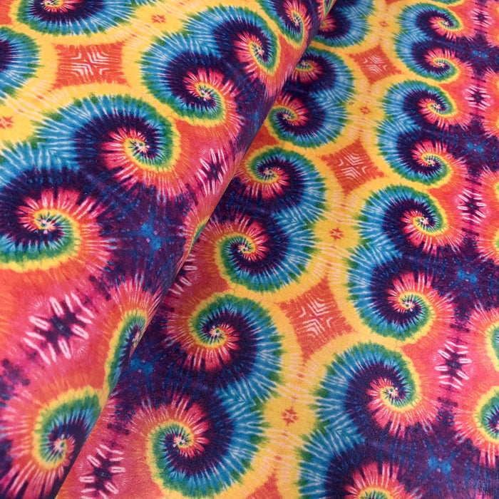 Tie-Dye Printed Leather