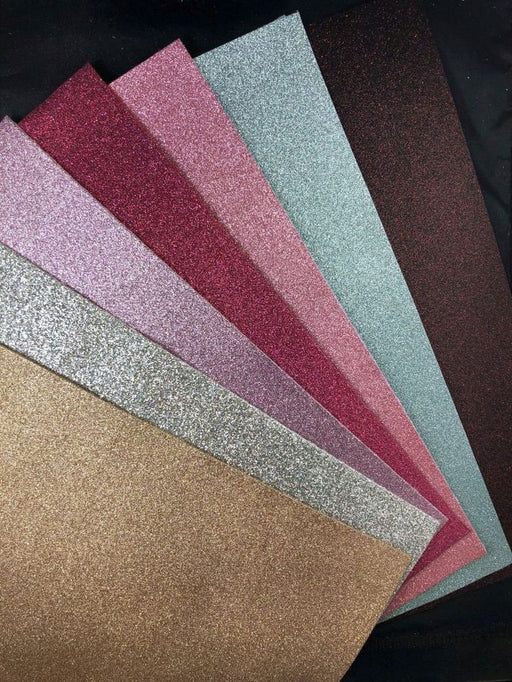 Smooth Glitter Faux Leather Sheet