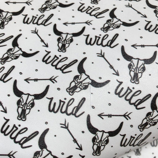 Wild Skull Printed Leather