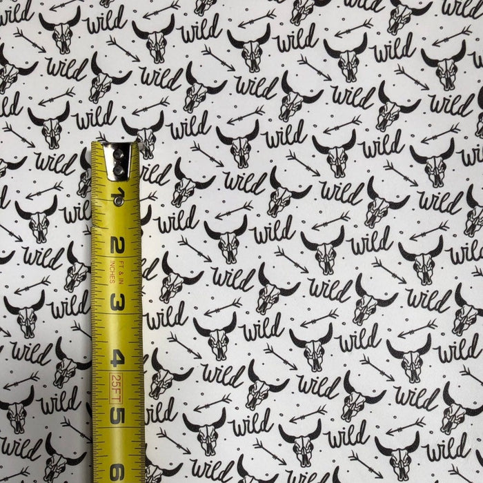 Wild Skull Printed Leather