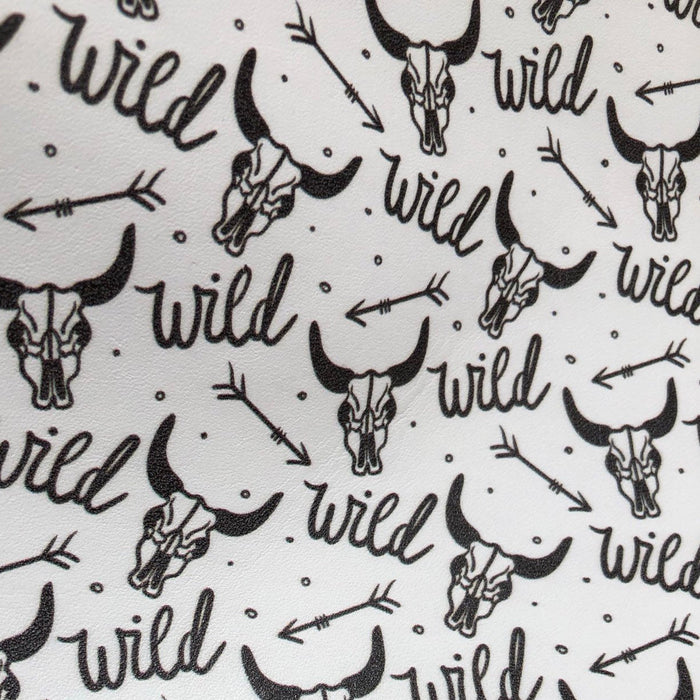 Wild Skull Printed Leather
