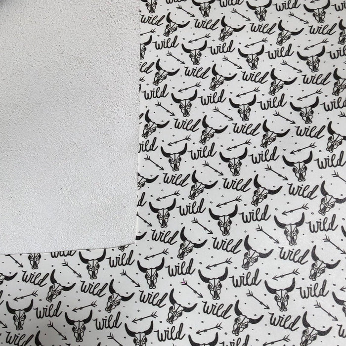 Wild Skull Printed Leather