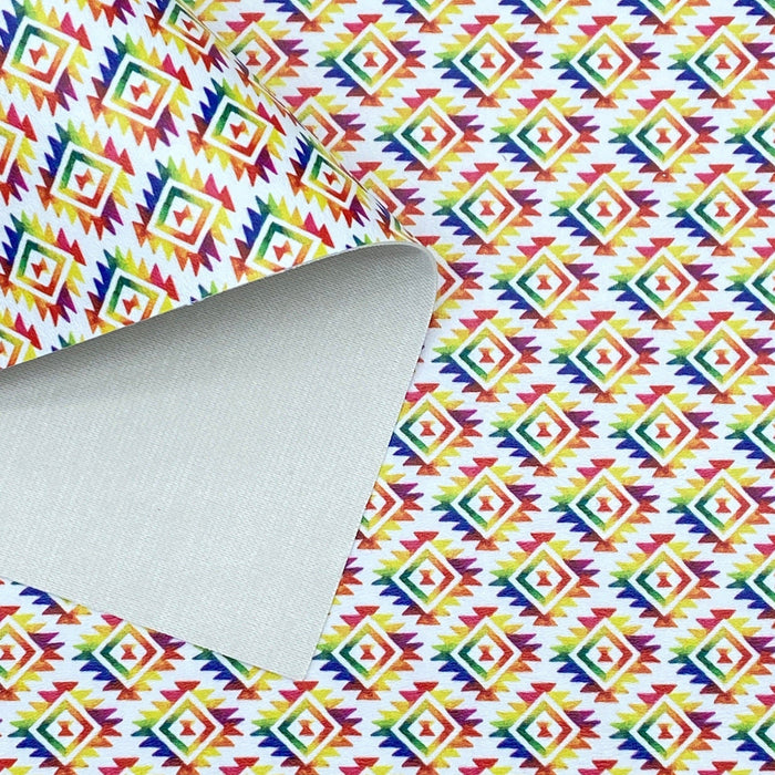 Backing of Tie-Dye Aztec Pattern