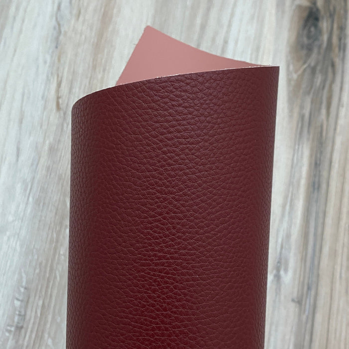 Merlot Double Sided Cowhide Split Leather Panel