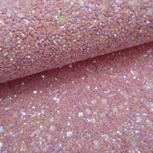 Seashell Light Pink Glitter Faux Leather Sheet