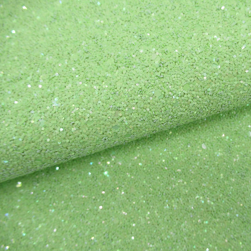 Pastel Sea Turtle Green Glitter Faux Leather Sheet