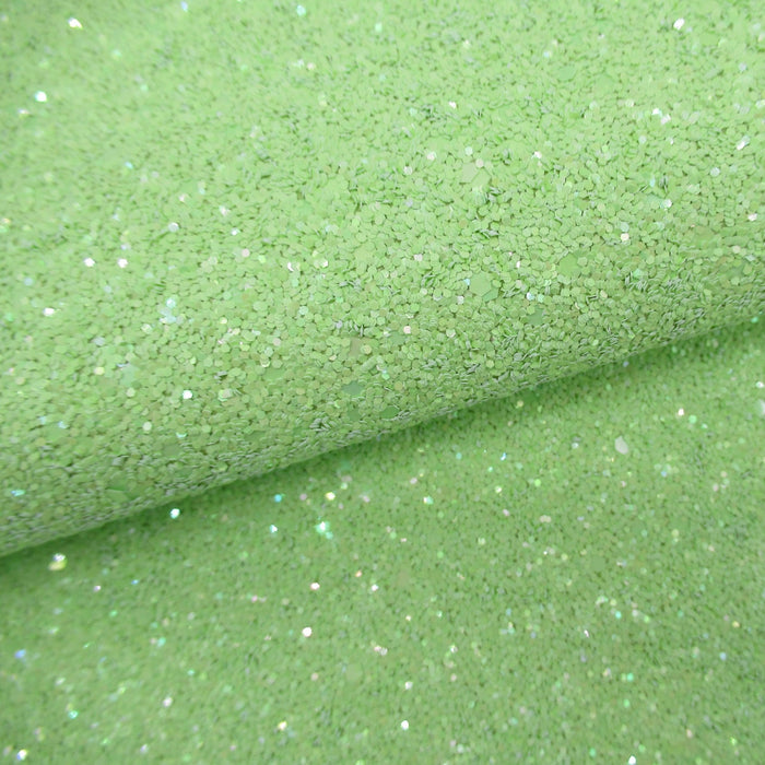 Pastel Sea Turtle Green Glitter Faux Leather Sheet