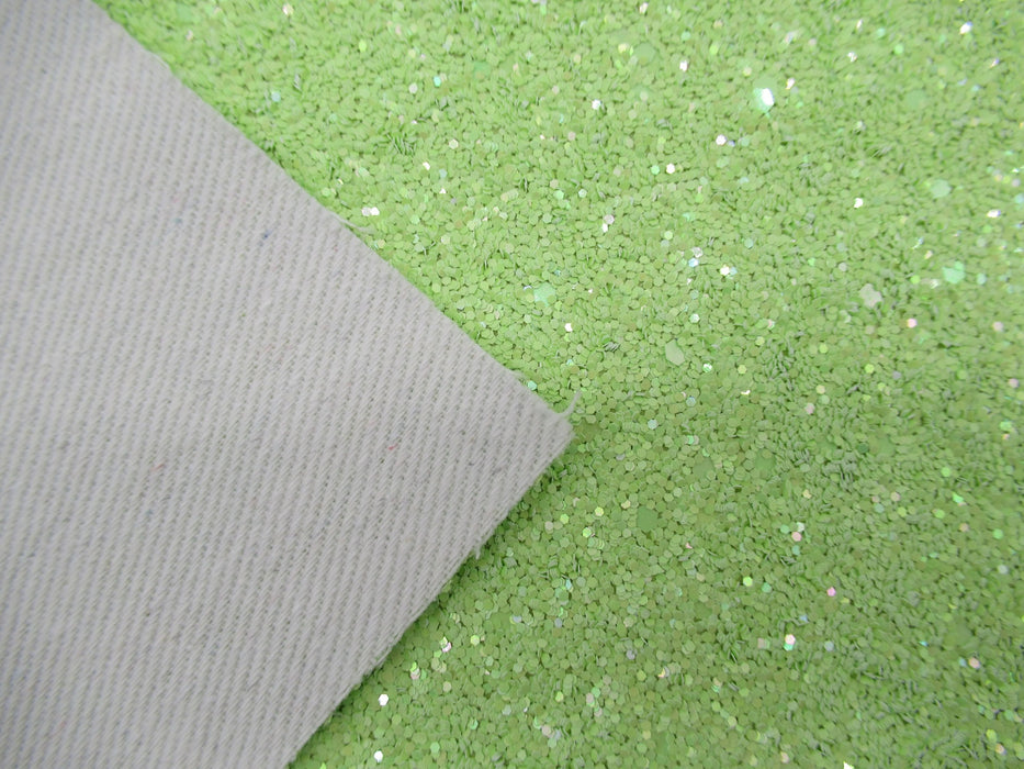 Pastel Sea Turtle Green Glitter Faux Leather Sheet