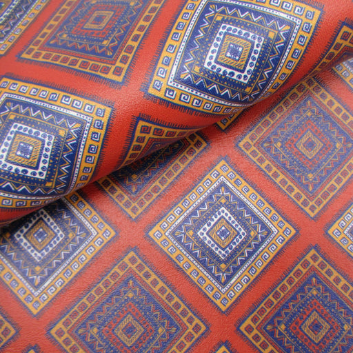 Moroccan Printed Marine Vinyl Faux Leather
