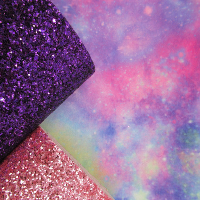 Pastel Galaxy - Marine Vinyl Faux Leather