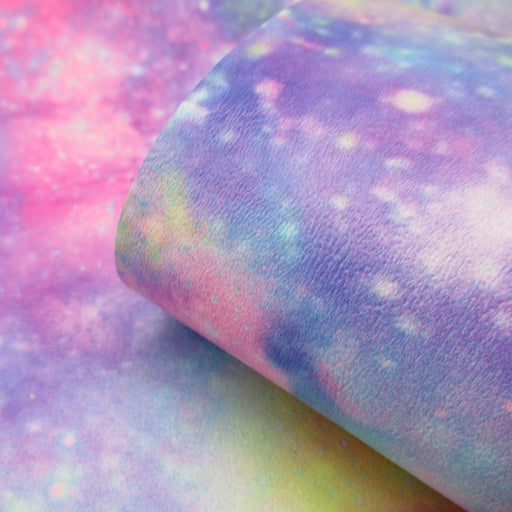 Pastel Galaxy - Marine Vinyl Faux Leather