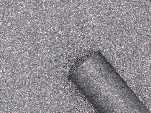 Pewter Grey Extra Fine Glitter Faux Leather Sheet