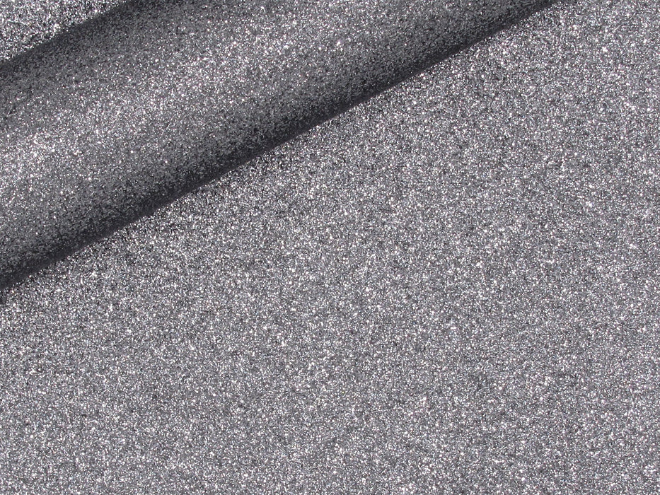 Pewter Grey Extra Fine Glitter Faux Leather Sheet