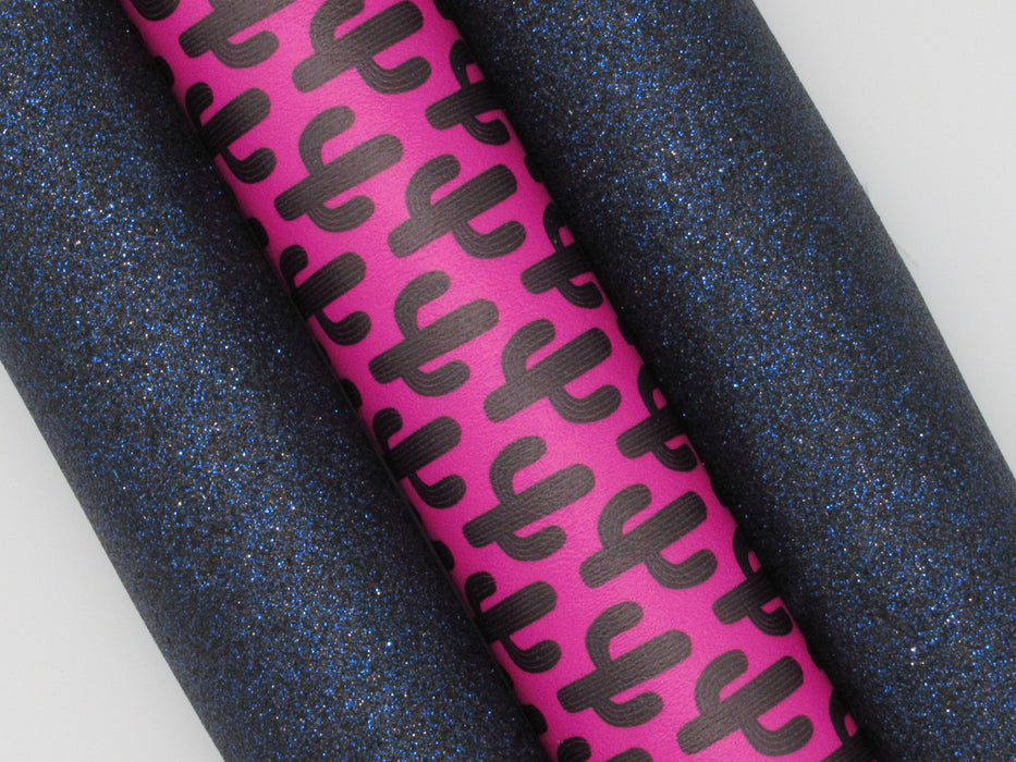 Midnight Sky Extra Fine Glitter Faux Leather Sheet