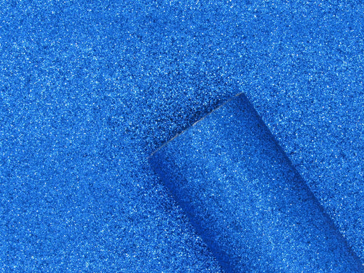 Blue Extra Fine Glitter Faux Leather Sheet