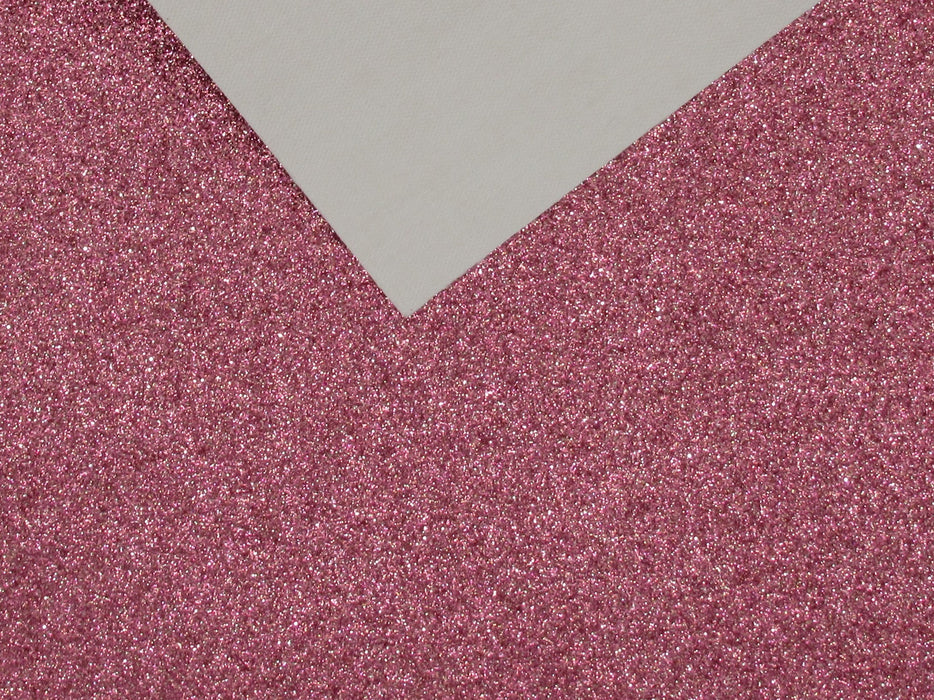 Flamingo Pink Extra Fine Glitter Faux Leather Sheet