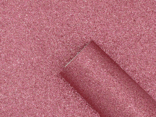 Flamingo Pink Extra Fine Glitter Faux Leather Sheet