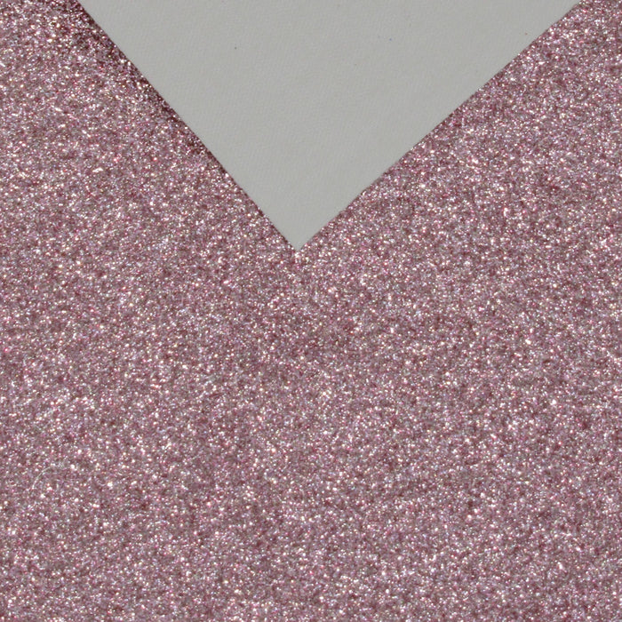 Blush Pink Extra Fine Glitter Faux Leather Sheet