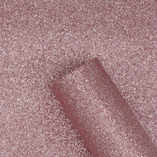 Blush Pink Extra Fine Glitter Faux Leather Sheet