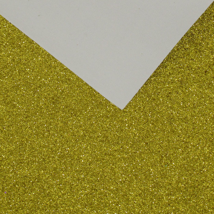 Brass Extra Fine Glitter Faux Leather Sheet