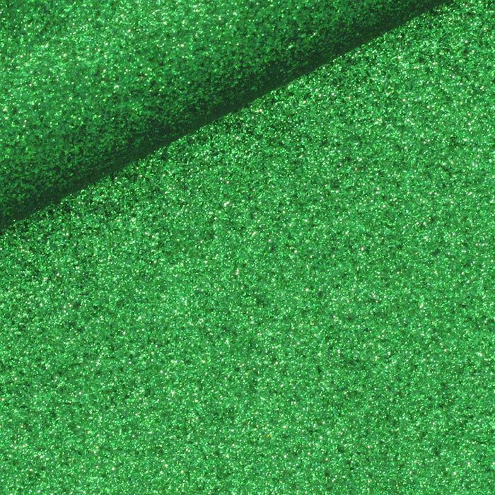 Shamrock Green Extra Fine Glitter Faux Leather Sheet