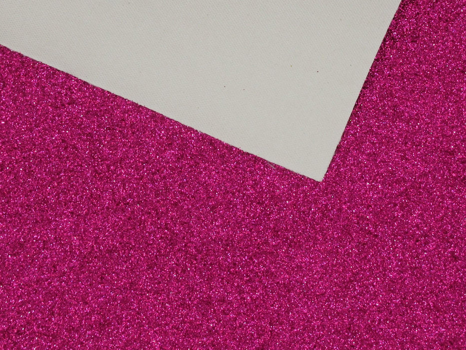 Raspberry Pink Extra Fine Glitter Faux Leather Sheet