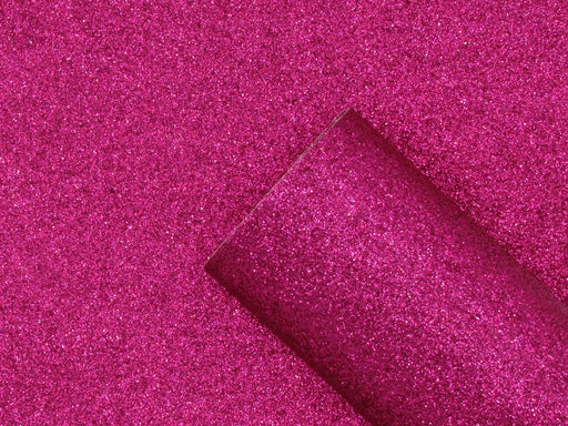 Raspberry Pink Extra Fine Glitter Faux Leather Sheet