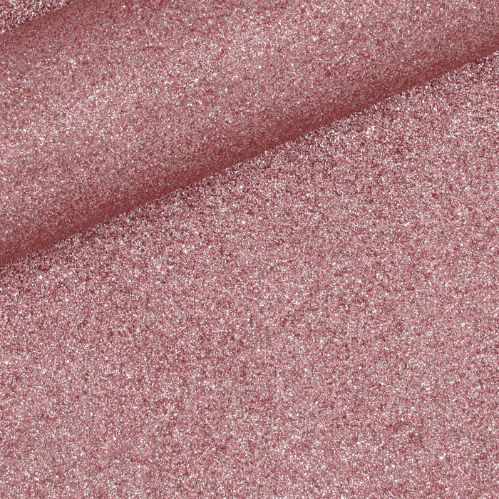 Carnation Pink Extra Fine Glitter Faux Leather Sheet