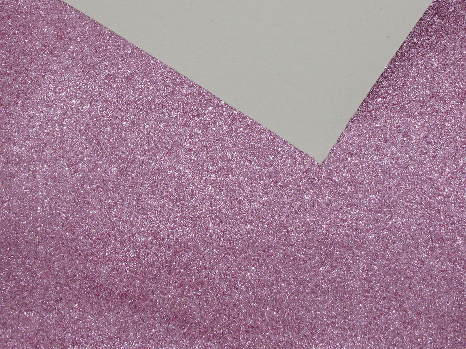 Taffy Pink Extra Fine Glitter Faux Leather Sheet