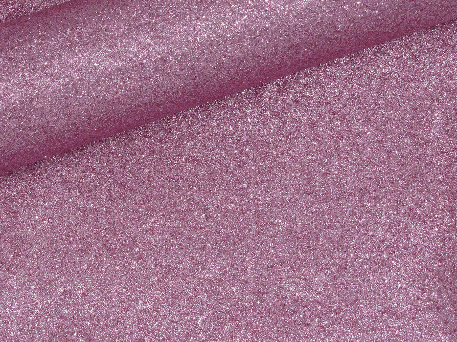 Taffy Pink Extra Fine Glitter Faux Leather Sheet