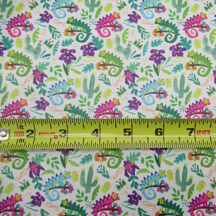 Summer Chameleon Marine Vinyl Faux Leather