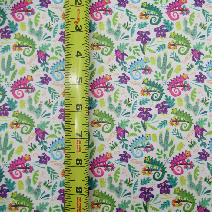 Summer Chameleon Marine Vinyl Faux Leather