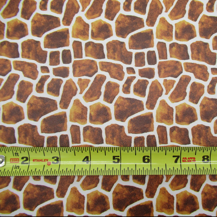 Giraffe Printed Marine Vinyl Faux Leather