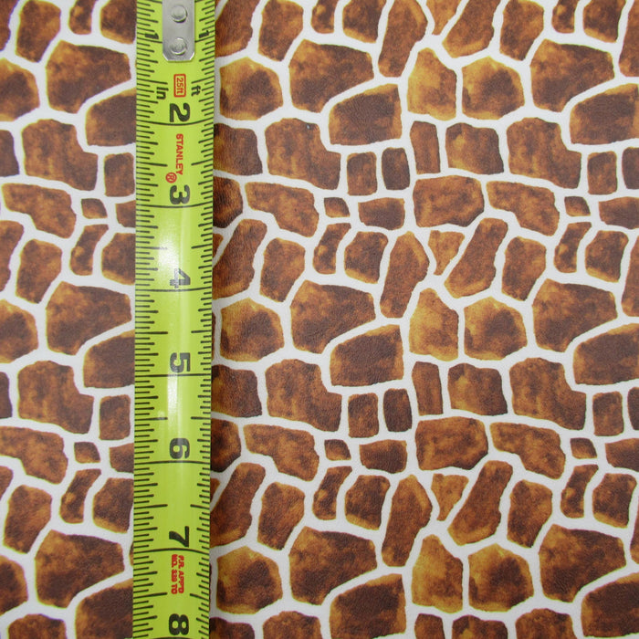 Giraffe Printed Marine Vinyl Faux Leather