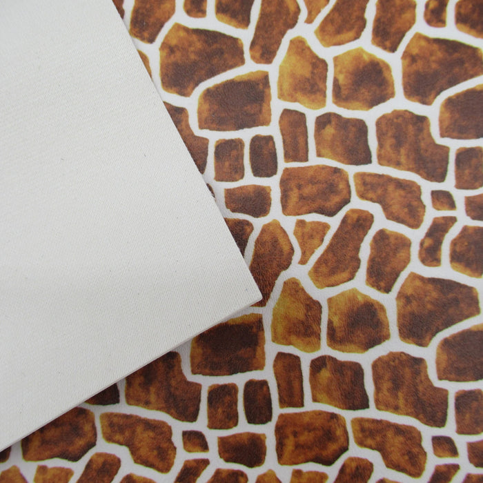 Giraffe Printed Marine Vinyl Faux Leather