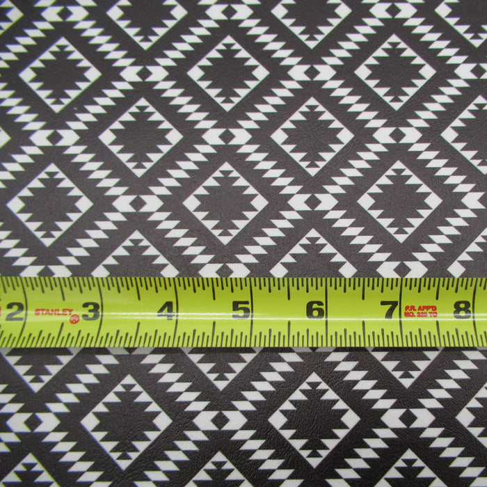 Southwestern Aztec Printed Marine Vinyl Faux Leather