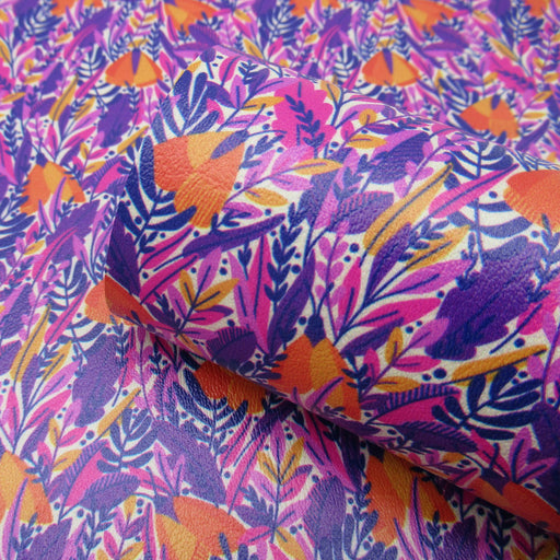 Mystic Garden Printed Marine Vinyl Faux Leather