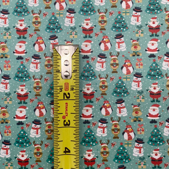 Jolly Holiday Printed Marine Vinyl Faux Leather