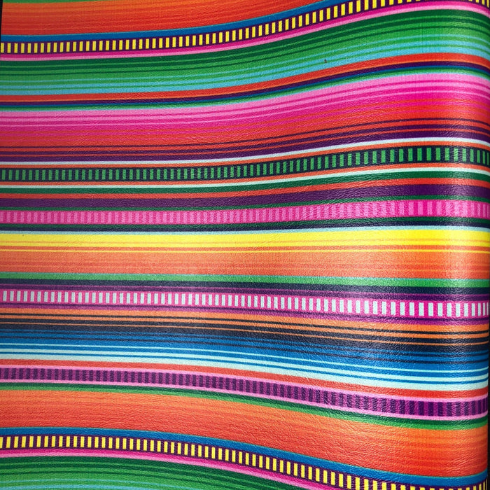 Braided Serape - Marine Vinyl Faux Leather