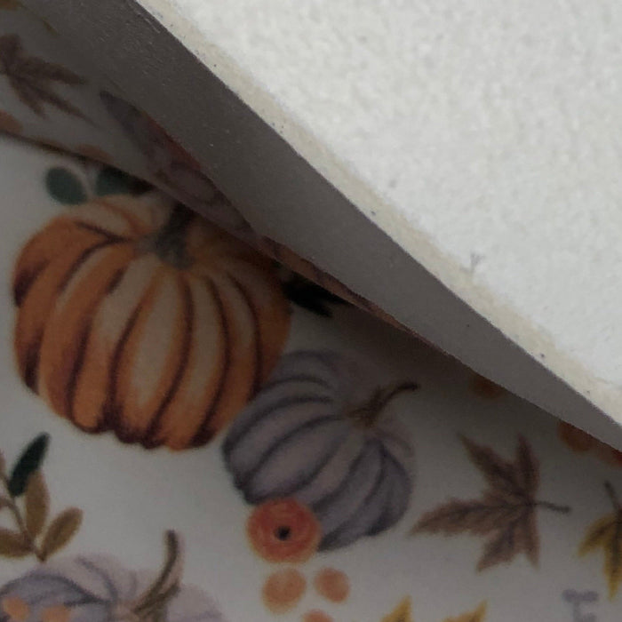 Pumpkin Patch Printed Leather