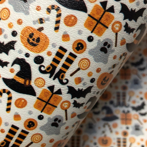 Halloween Printed Marine Vinyl Faux Leather