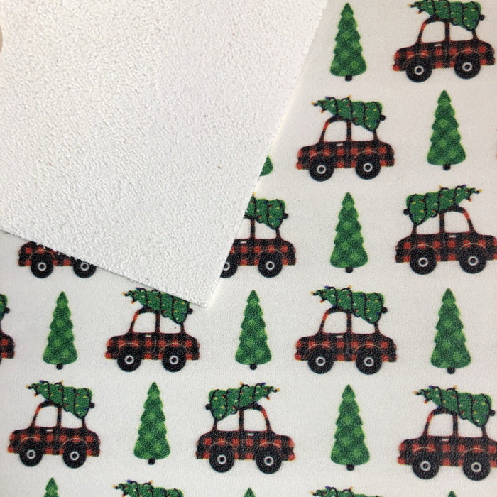 The Perfect Tree - Buffalo Plaid Car Printed Leather