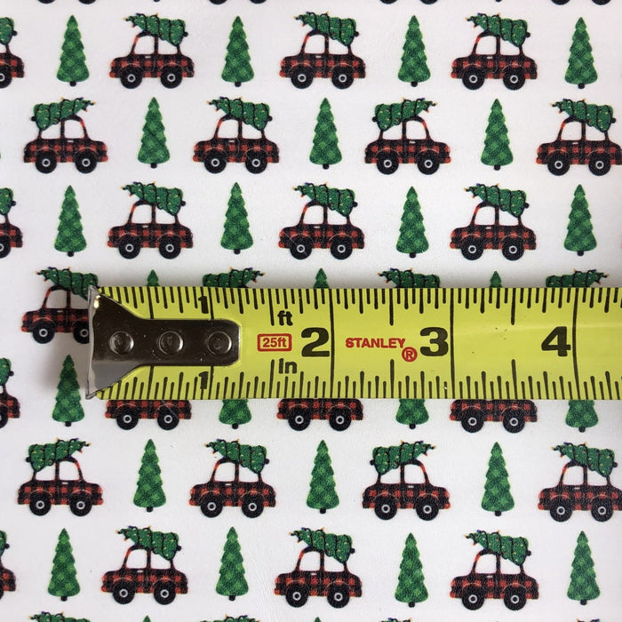 The Perfect Tree - Buffalo Plaid Car Printed Leather