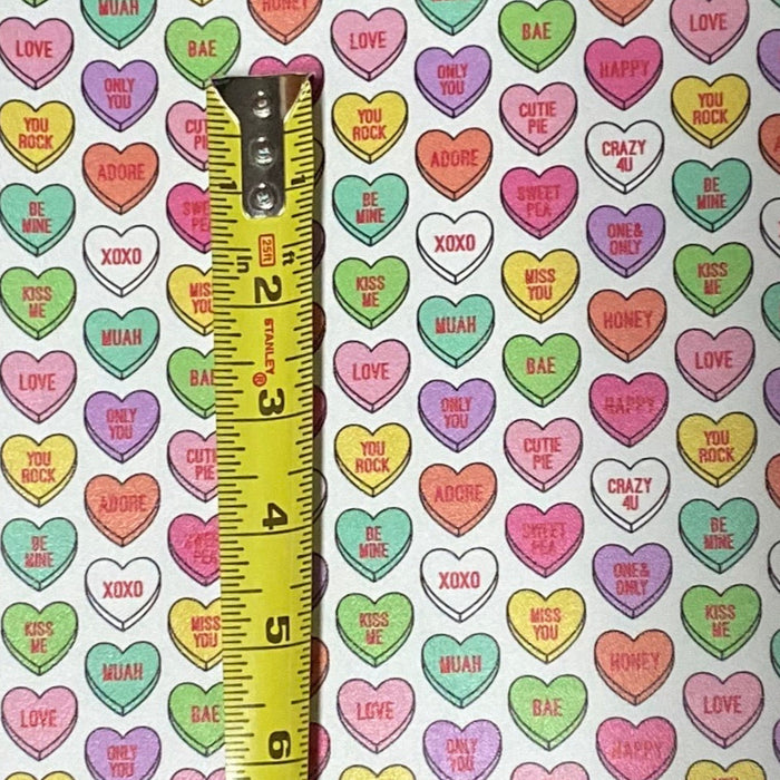 Valentine Heart Candy Printed Leather