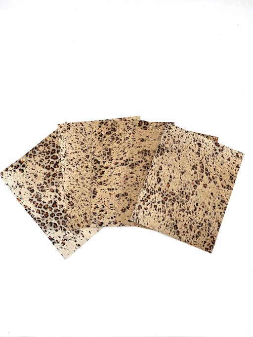 Baby Cheetah Acid Wash Hair-On Cowhide Panels