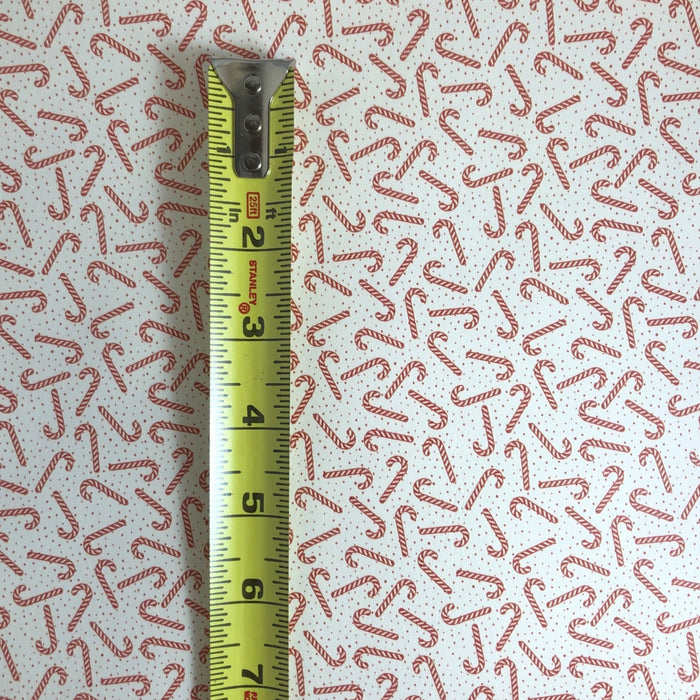 Candy Cane Polka Dot Printed Leather