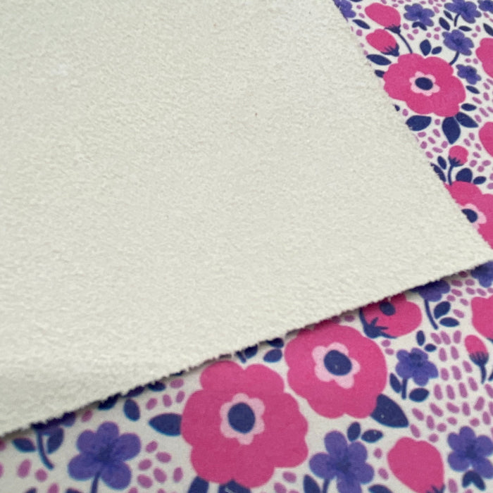 Spring Blossoms Printed Leather