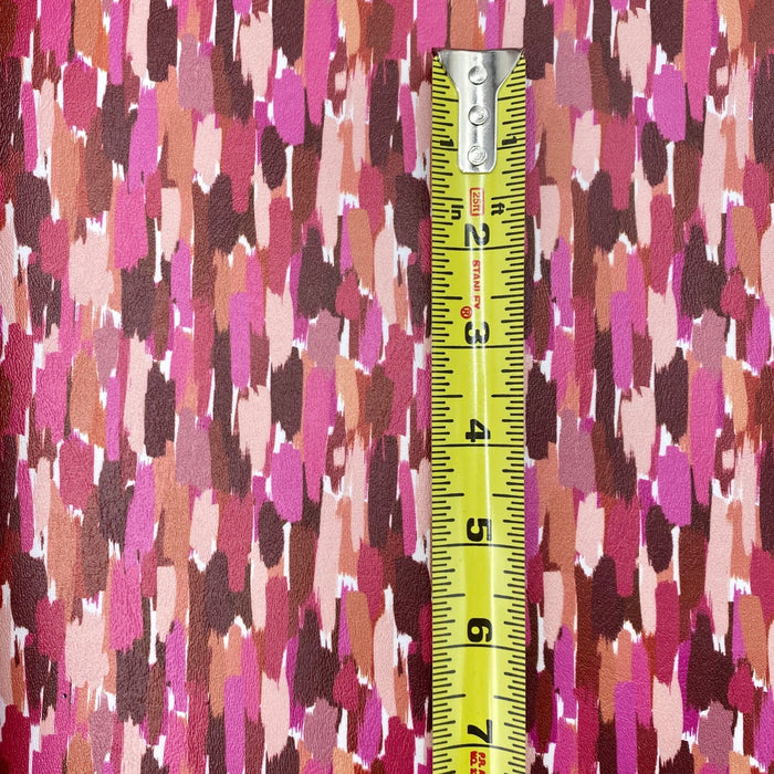 Mauve Brushstrokes Marine Vinyl Faux Leather