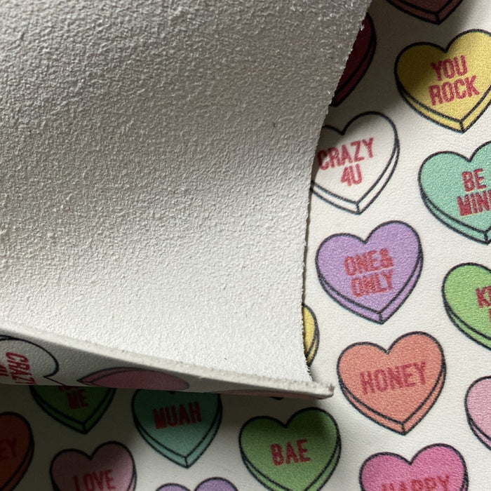 Valentine Heart Candy Printed Leather